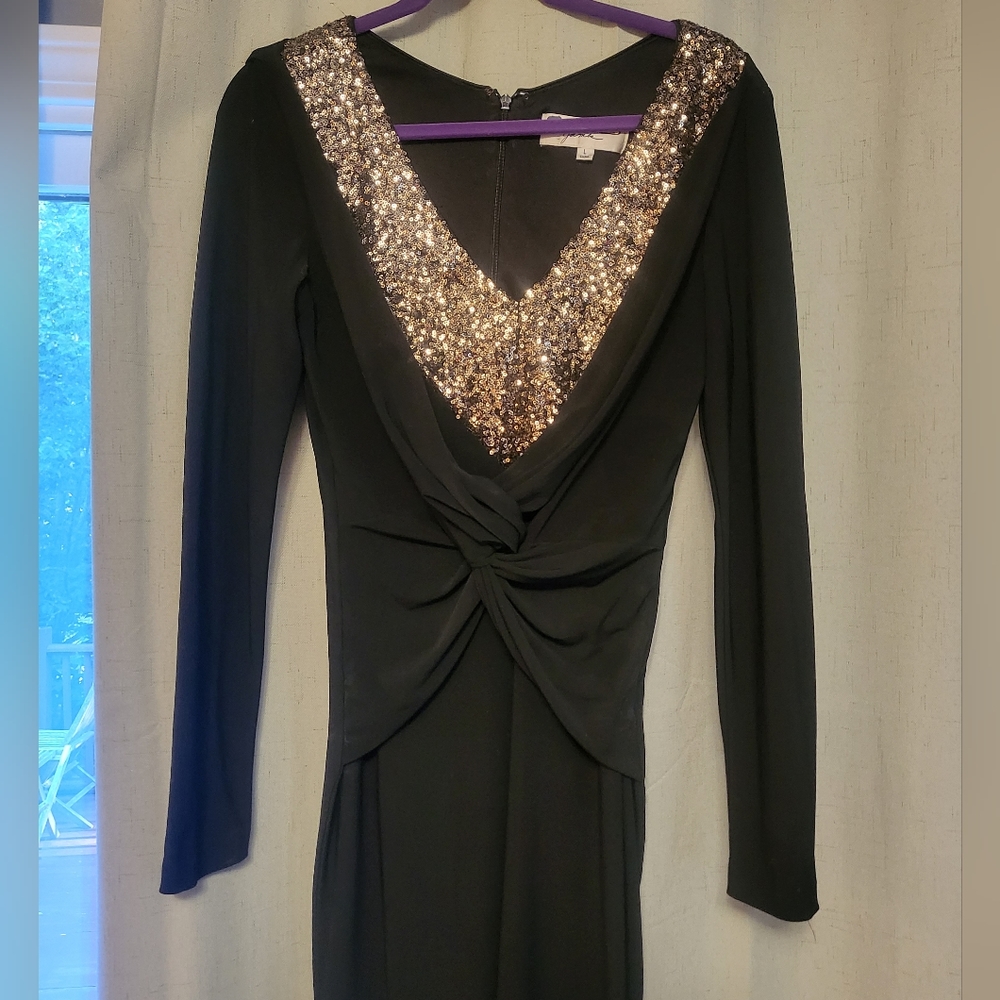 Mark and James by Badgley Mischka diving in deep dress